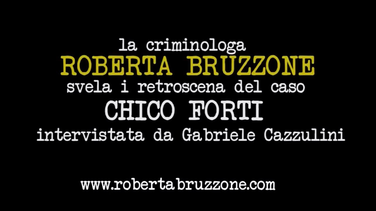 Roberta Bruzzone spiega l’innocenza di Chico Forti