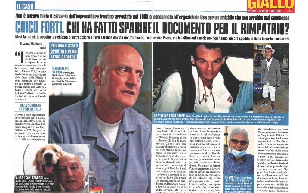 GIALLO – Chico Forti, chi ha fatto sparire i documenti per il rimpatrio?