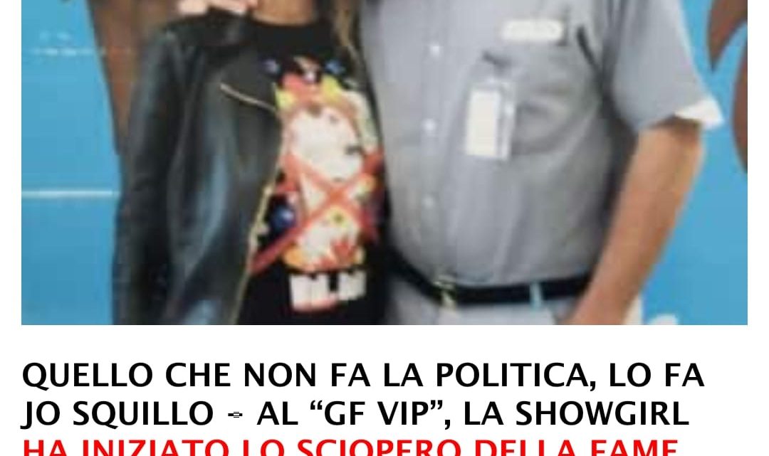 DAGOSPIA – “Quello che non fa la politica, lo fa Jo Squillo”