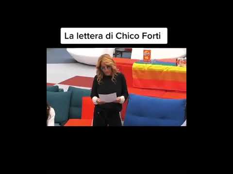 JO SQUILLO legge la lettera di Chico al GRANDE FRATELLO VIP