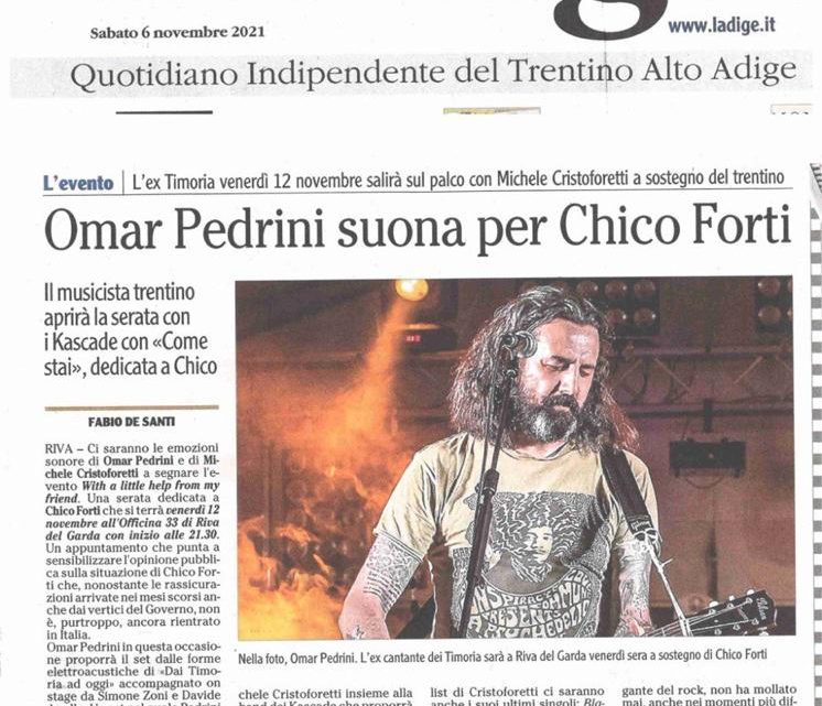OMAR PEDRINI – Concerto per Chico Forti!