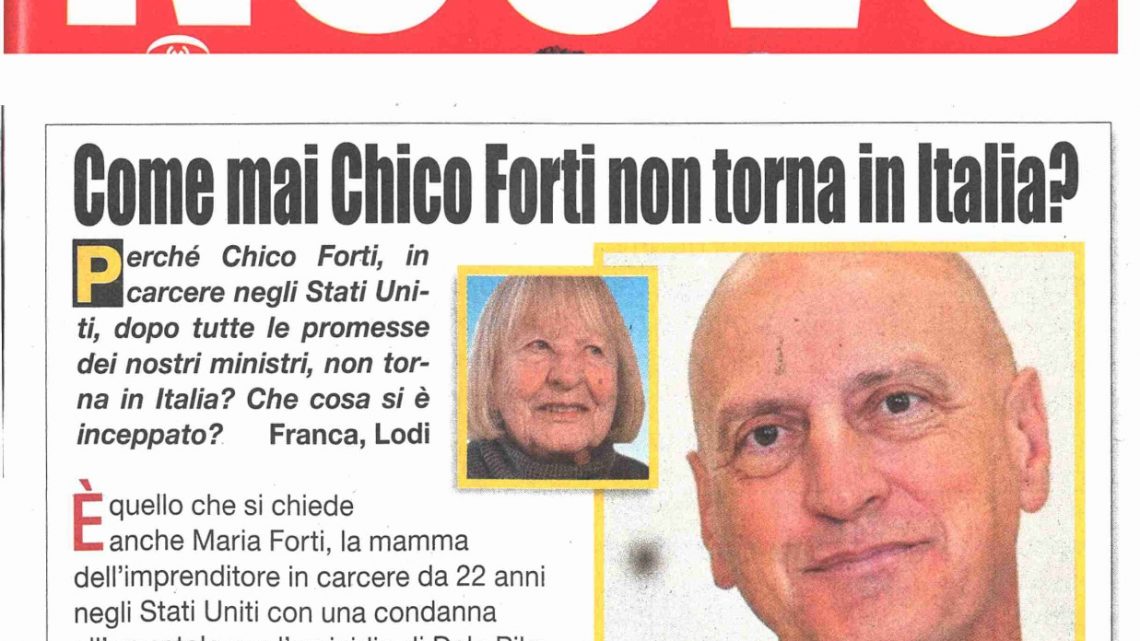Settimanale NUOVO – Come mai Chico Forti non torna in Italia?