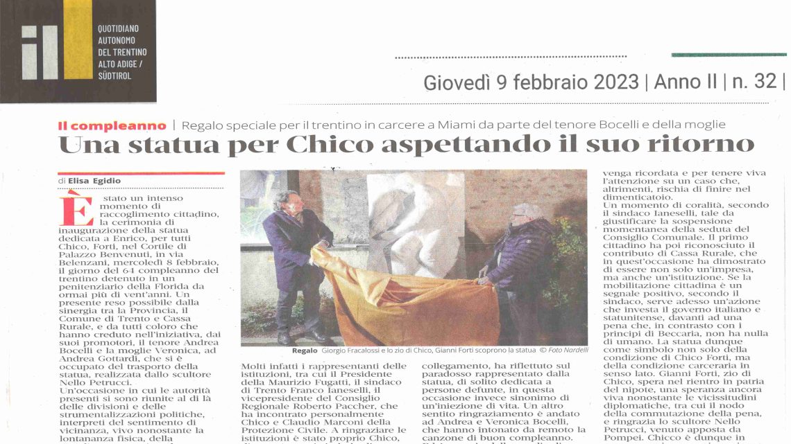 IL T – Una statua per Chico aspettando il suo ritorno